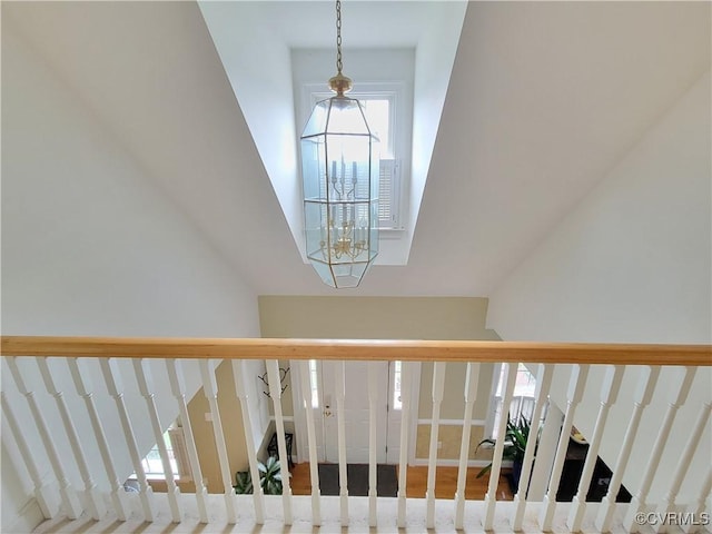 231 White Sand Ct, Colonial Heights, VA 23834 - stairway featuring high vaulted ceiling