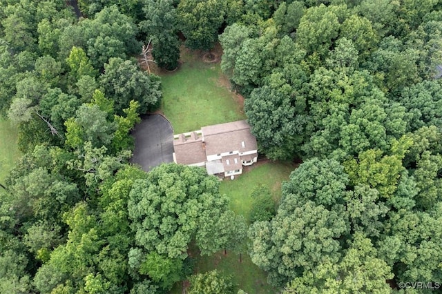 13241 Bailey Bridge Rd, North Chesterfield, VA 23112 - aerial view of property's location with a heavily wooded area
