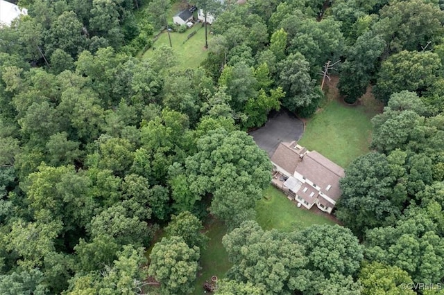 13241 Bailey Bridge Rd, North Chesterfield, VA 23112 - aerial view of property's location with a heavily wooded area