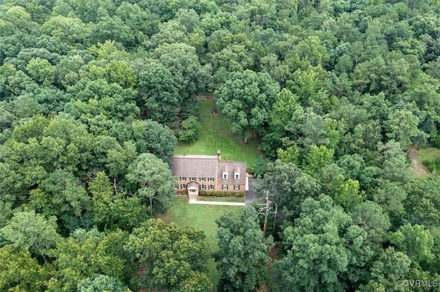 13241 Bailey Bridge Rd, North Chesterfield, VA 23112 - aerial view of property's location with a heavily wooded area