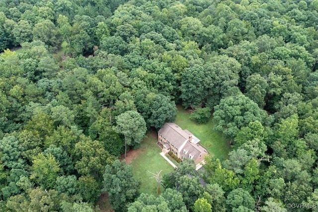 13241 Bailey Bridge Rd, North Chesterfield, VA 23112 - aerial view of property's location featuring a heavily wooded area