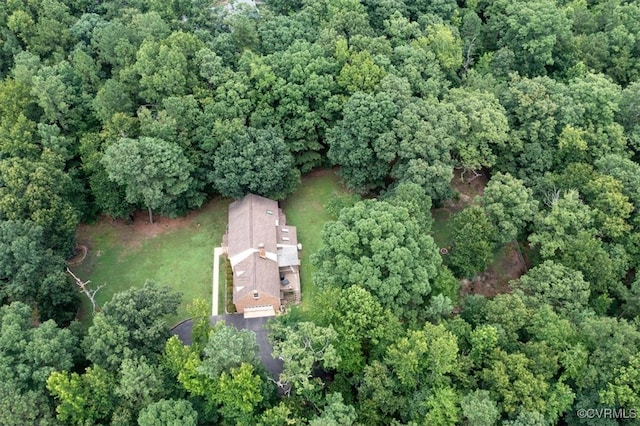 13241 Bailey Bridge Rd, North Chesterfield, VA 23112 - aerial view of property and surrounding area featuring a heavily wooded area