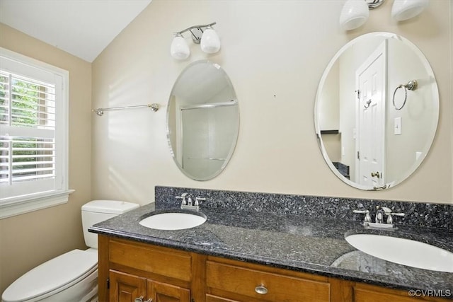 13241 Bailey Bridge Rd, North Chesterfield, VA 23112 - bathroom featuring double vanity and a shower