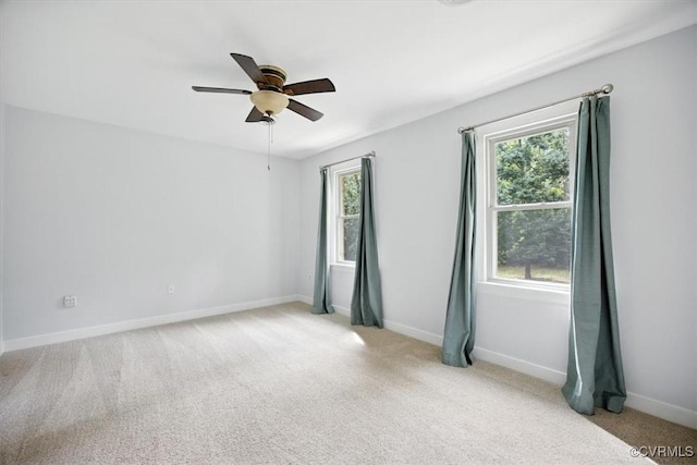 13241 Bailey Bridge Rd, North Chesterfield, VA 23112 - empty room with light colored carpet and ceiling fan
