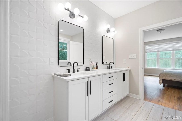 1450 Palmore Rd, Powhatan, VA 23139 - full bathroom featuring double vanity and connected bathroom