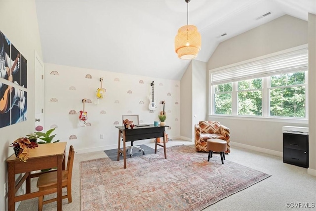1450 Palmore Rd, Powhatan, VA 23139 - office space featuring lofted ceiling and carpet