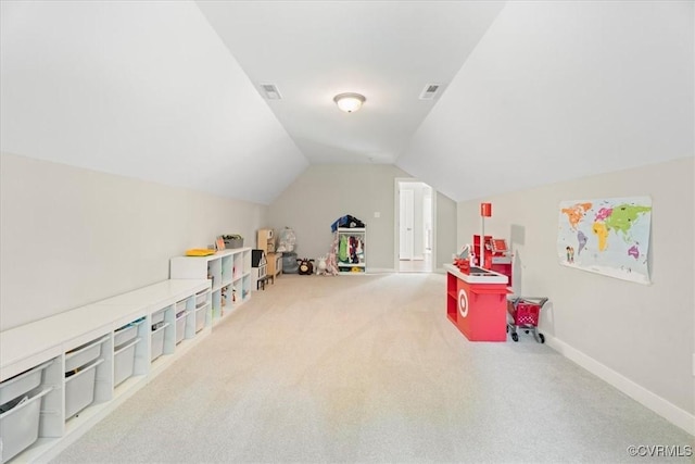 1450 Palmore Rd, Powhatan, VA 23139 - playroom featuring carpet flooring and lofted ceiling