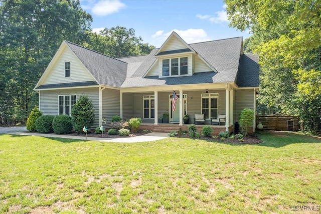 1450 Palmore Rd, Powhatan, VA 23139 - view of front of home with covered porch and a shingled roof