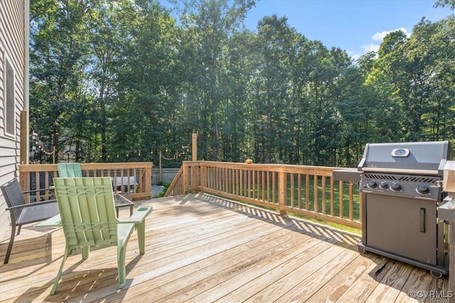 1450 Palmore Rd, Powhatan, VA 23139 - wooden deck featuring area for grilling