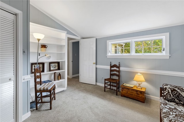9039 Wood Sorrel Dr, Henrico, VA 23229 - sitting room featuring vaulted ceiling and carpet floors