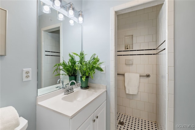 9039 Wood Sorrel Dr, Henrico, VA 23229 - bathroom with vanity and tiled shower