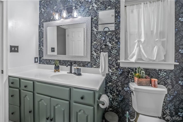 4508 Philips Path, Kents Store, VA 23084 - bathroom featuring wallpapered walls and vanity