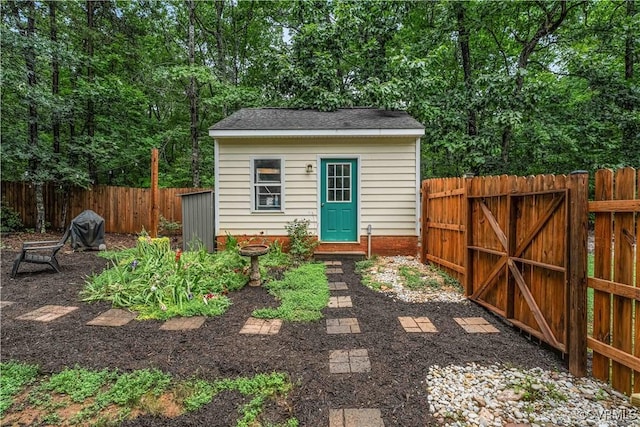 4508 Philips Path, Kents Store, VA 23084 - view of outbuilding with a fenced backyard and a gate
