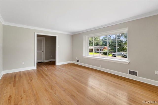 4816 Stornoway Dr, Ampthill, VA 23234 - spare room featuring crown molding and light wood-style flooring