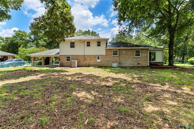 4816 Stornoway Dr, Ampthill, VA 23234 - rear view of property featuring brick siding and a patio area