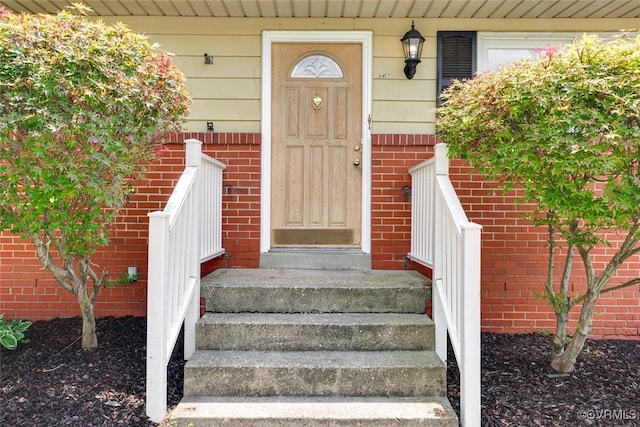 2407 Birchwood Rd, Henrico, VA 23294 - entrance to property with brick siding