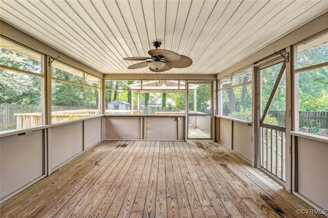 2407 Birchwood Rd, Henrico, VA 23294 - unfurnished sunroom with ceiling fan