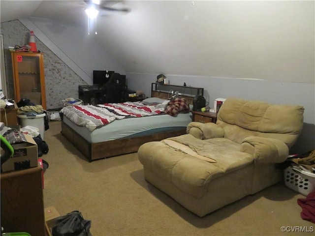 5900 River Rd, South Chesterfield, VA 23803 - bedroom with lofted ceiling and carpet flooring