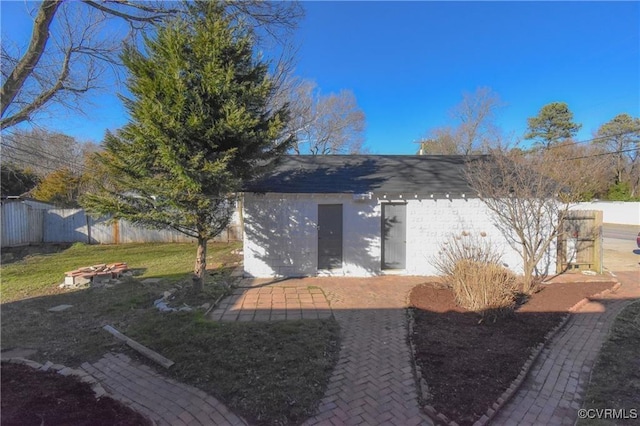 5900 River Rd, South Chesterfield, VA 23803 - view of side of property featuring a patio area