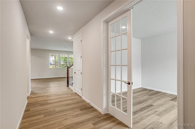 7127 Braxton Ct, Ladysmith, VA 22546 - hall with light wood-style floors and recessed lighting