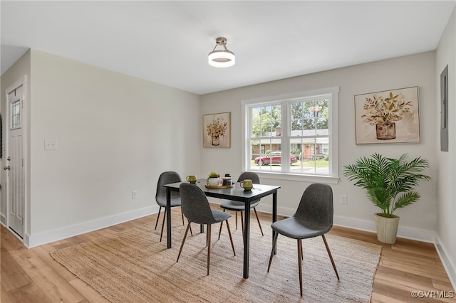 407 S 19th Ave, Hopewell, VA 23860 - dining area featuring light wood-style floors and baseboards