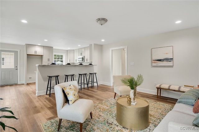 407 S 19th Ave, Hopewell, VA 23860 - living area with light wood finished floors and recessed lighting