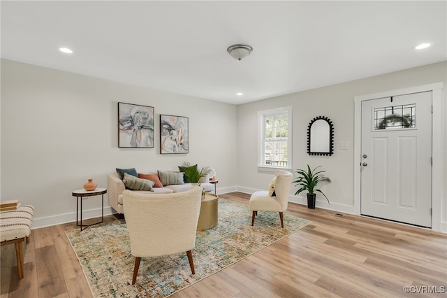407 S 19th Ave, Hopewell, VA 23860 - living area with healthy amount of natural light, light wood finished floors, and recessed lighting