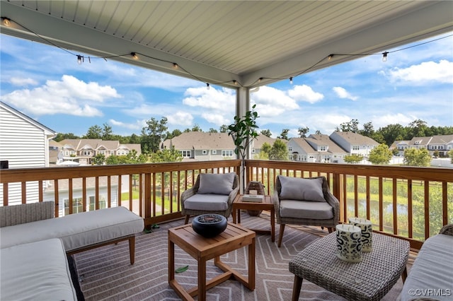 10109 Hollythorne Ln, Mechanicsville, VA 23116 - wooden deck featuring a residential view and an outdoor hangout area