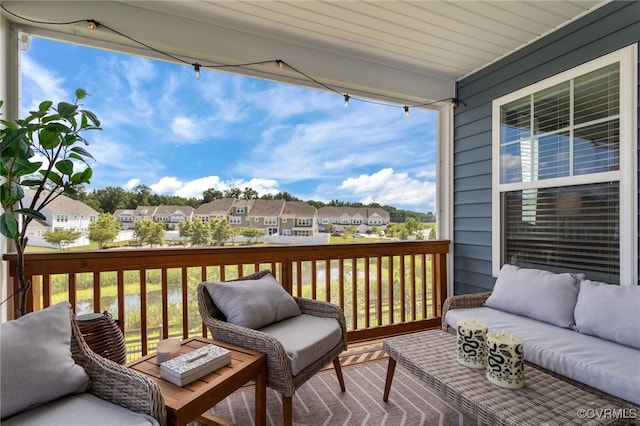 10109 Hollythorne Ln, Mechanicsville, VA 23116 - wooden terrace with an outdoor living space and a residential view