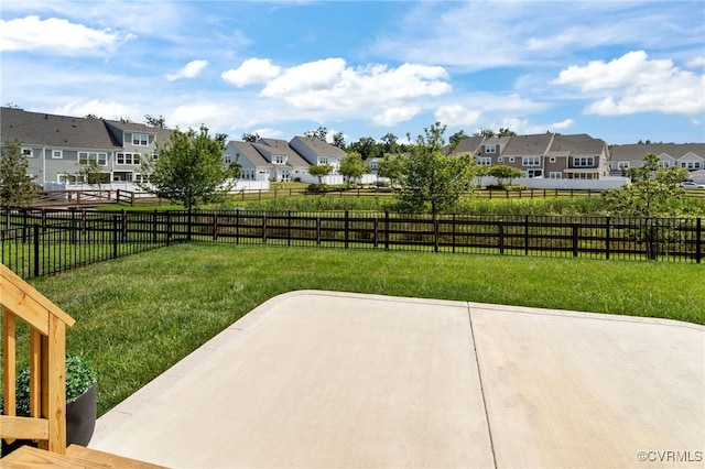 10109 Hollythorne Ln, Mechanicsville, VA 23116 - fenced backyard featuring a residential view and a patio