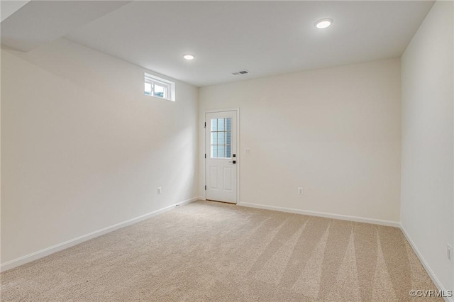 7107 Braxton Ct, Ladysmith, VA 22546 - empty room featuring light carpet and recessed lighting