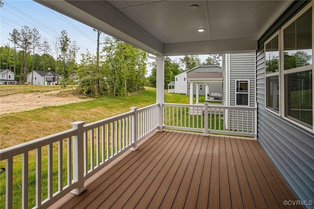 7107 Braxton Ct, Ladysmith, VA 22546 - porch with a yard