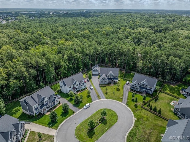 5025 Ellis Meadows Ct, Glen Allen, VA 23059 - aerial perspective of suburban area featuring a forest
