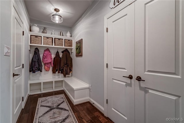 5025 Ellis Meadows Ct, Glen Allen, VA 23059 - mudroom featuring dark wood finished floors and baseboards