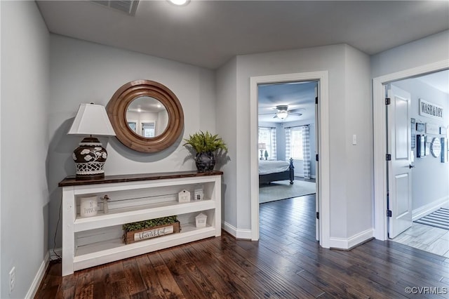 5025 Ellis Meadows Ct, Glen Allen, VA 23059 - corridor with baseboards and wood finished floors