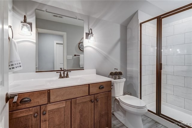 5025 Ellis Meadows Ct, Glen Allen, VA 23059 - bathroom featuring vanity and a stall shower