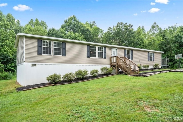 4627 Powhatan Lakes Rd Unit B, Powhatan, VA 23139 - manufactured / mobile home with a front lawn