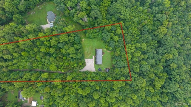 4627 Powhatan Lakes Rd Unit B, Powhatan, VA 23139 - aerial overview of property's location with property parcel outlined