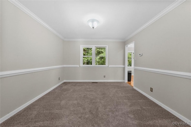 7906 Belmont Stakes Dr, Midlothian, VA 23112 - carpeted spare room featuring baseboards and ornamental molding