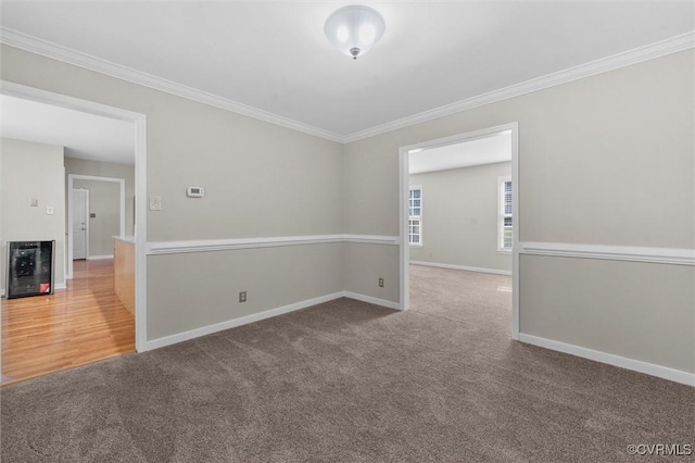 7906 Belmont Stakes Dr, Midlothian, VA 23112 - carpeted empty room featuring crown molding and baseboards