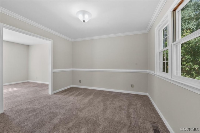 7906 Belmont Stakes Dr, Midlothian, VA 23112 - carpeted empty room with crown molding