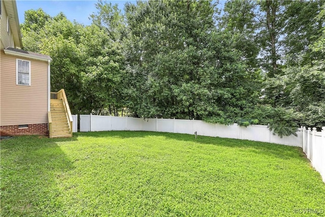 11918 Hazelnut Branch Ter, Midlothian, VA 23112 - fenced backyard with stairs