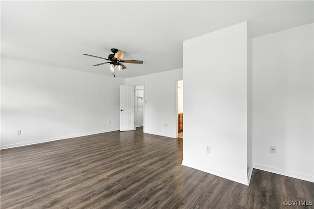 11918 Hazelnut Branch Ter, Midlothian, VA 23112 - unfurnished room with dark wood-style flooring and ceiling fan