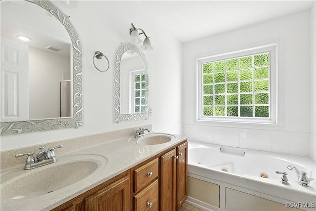 11918 Hazelnut Branch Ter, Midlothian, VA 23112 - full bath featuring a jetted tub and double vanity