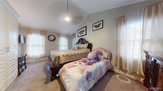 2024 Rockstone Pl, Henrico, VA 23238 - bedroom featuring light colored carpet and lofted ceiling