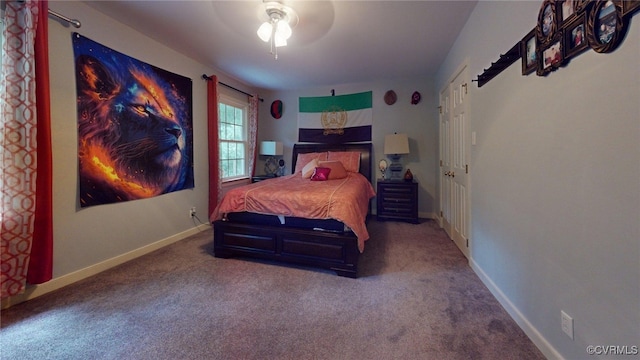 2024 Rockstone Pl, Henrico, VA 23238 - carpeted bedroom with baseboards and a ceiling fan