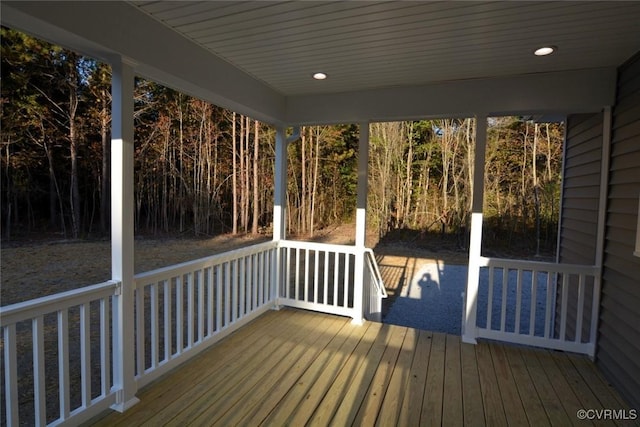 5102 Front Dr, North Dinwiddie, VA 23803 - view of wooden terrace