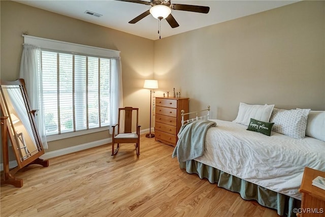 7413 Settlers Ridge Ct, Henrico, VA 23231 - bedroom featuring multiple windows, wood finished floors, and ceiling fan