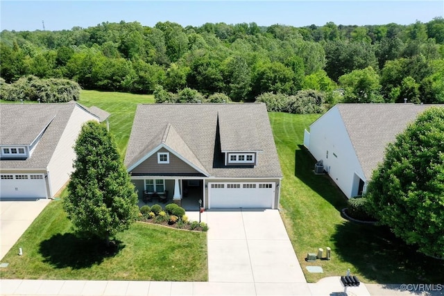 7413 Settlers Ridge Ct, Henrico, VA 23231 - aerial view of property and surrounding area with a forest