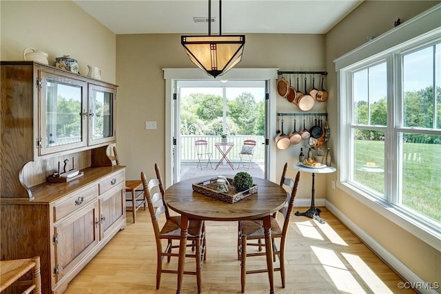 7413 Settlers Ridge Ct, Henrico, VA 23231 - dining room with light wood-style flooring